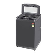 LG 8Kg Top Load Washing Machine, Turbodrum™, Middle Black, T80SKMB1Z