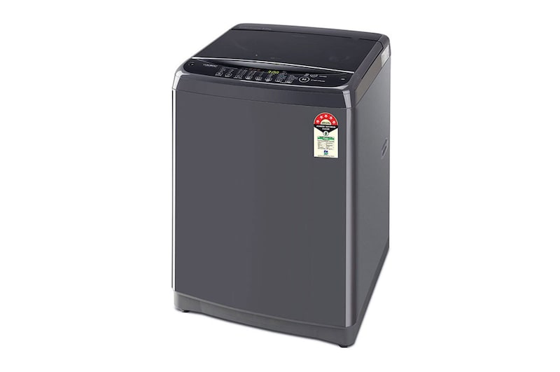 LG 8Kg Top Load Washing Machine, Smart Inverter Motor, Middle Black, T80SNMB1Z