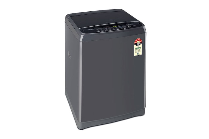LG 8Kg Top Load Washing Machine, Smart Inverter Motor, Middle Black, 5 Star, T80SNMB1Z