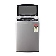 LG 8 kg Top Load Washing Machine with Smart Inverter Motor, TurboDrum, Middle Free Silver, 5 Star, T80SNSF1Z
