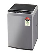 LG 8 kg Top Load Washing Machine with Smart Inverter Motor, TurboDrum, Middle Free Silver, 5 Star, T80SNSF1Z