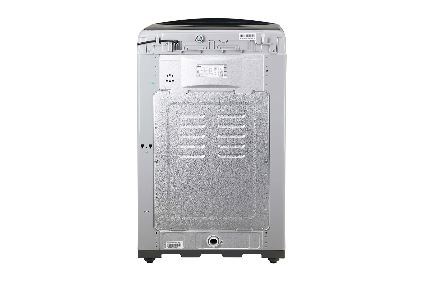 LG 8Kg Top Load Washing Machine, Smart Inverter, Turbodrum™, Middle Free Silver, T80SPSF1Z