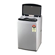 LG 8Kg Top Load Washing Machine, Smart Inverter, Turbodrum™, Middle Free Silver, T80SPSF1Z