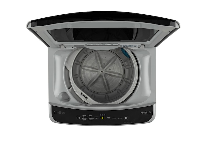 top view with door open