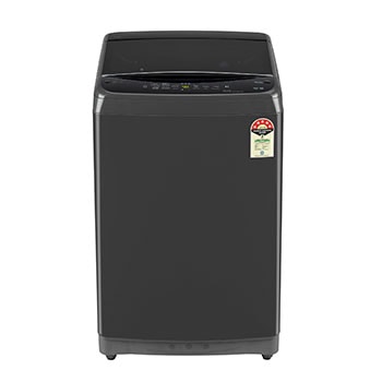 LG T90V4MB1S top loading washing machine front view