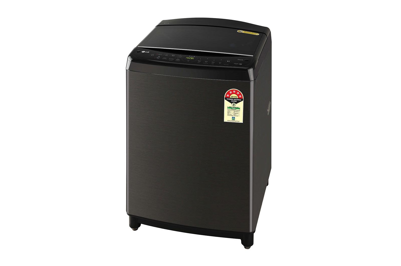 LG 8Kg Top Load Washing Machine, AI Direct Drive™, Middle Black, THD08SWM
