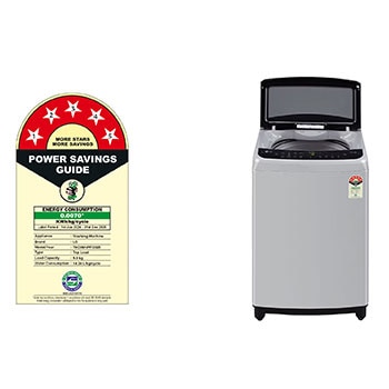 LG 9Kg Top Load Washing Machine, AI Direct Drive™, Turbodrum, Middle Free Silver, THD09NPF