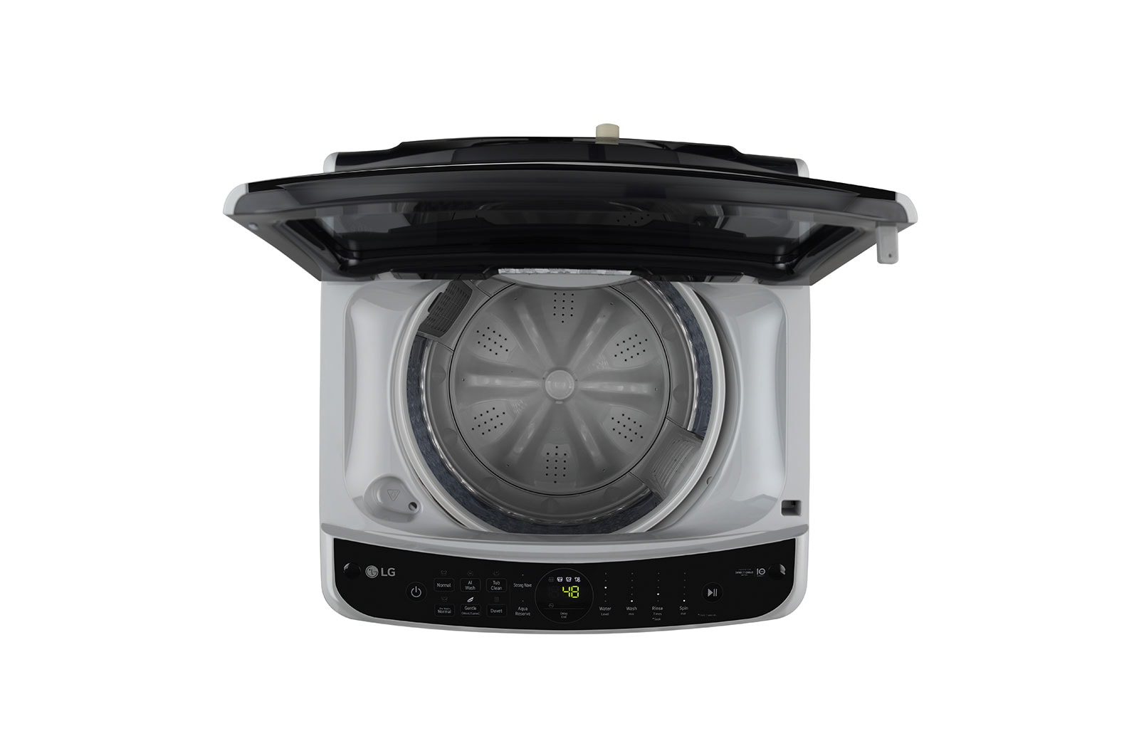 LG 9Kg Top Load Washing Machine, AI Direct Drive™, Turbodrum, Middle Free Silver, THD09NPF