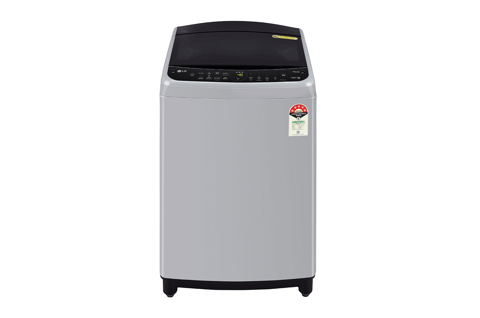 LG 9Kg Top Load Washing Machine, AI Direct Drive™, Turbowash, Middle Free Silver, THD09NWF