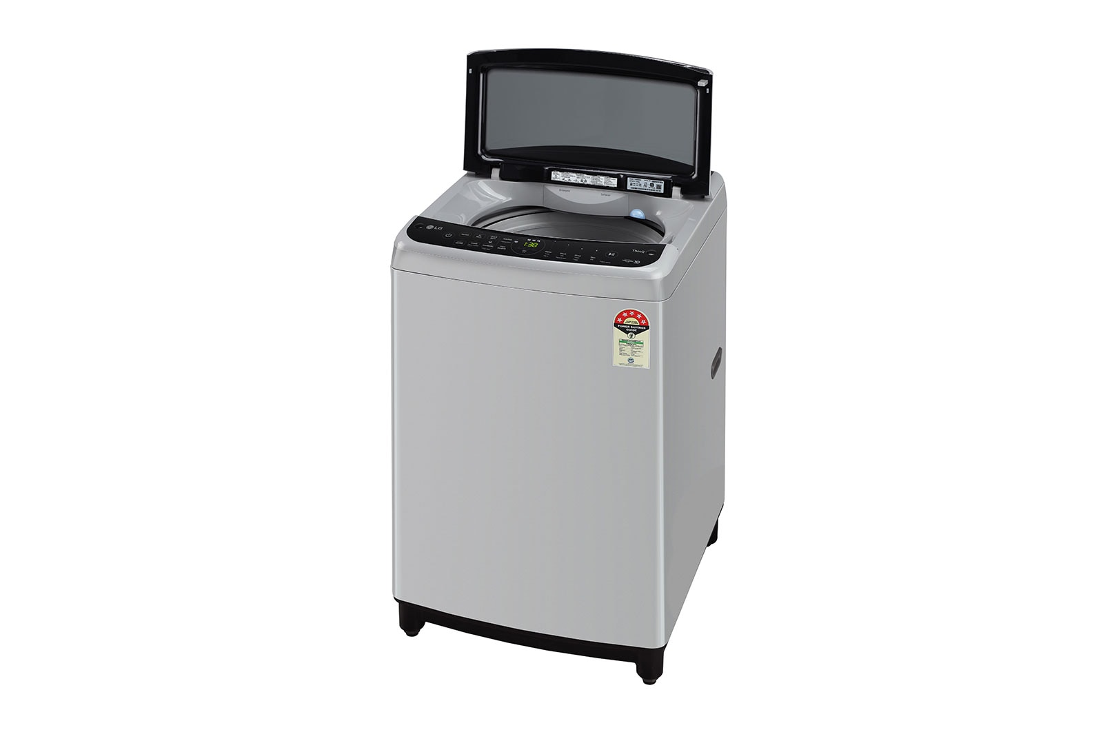 LG 9Kg Top Load Washing Machine, AI Direct Drive™, Turbowash, Middle Free Silver, THD09NWF