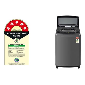 LG 10Kg Top Load Washing Machine, AI Direct Drive™, Turbowash, Middle Black, THD10NWM