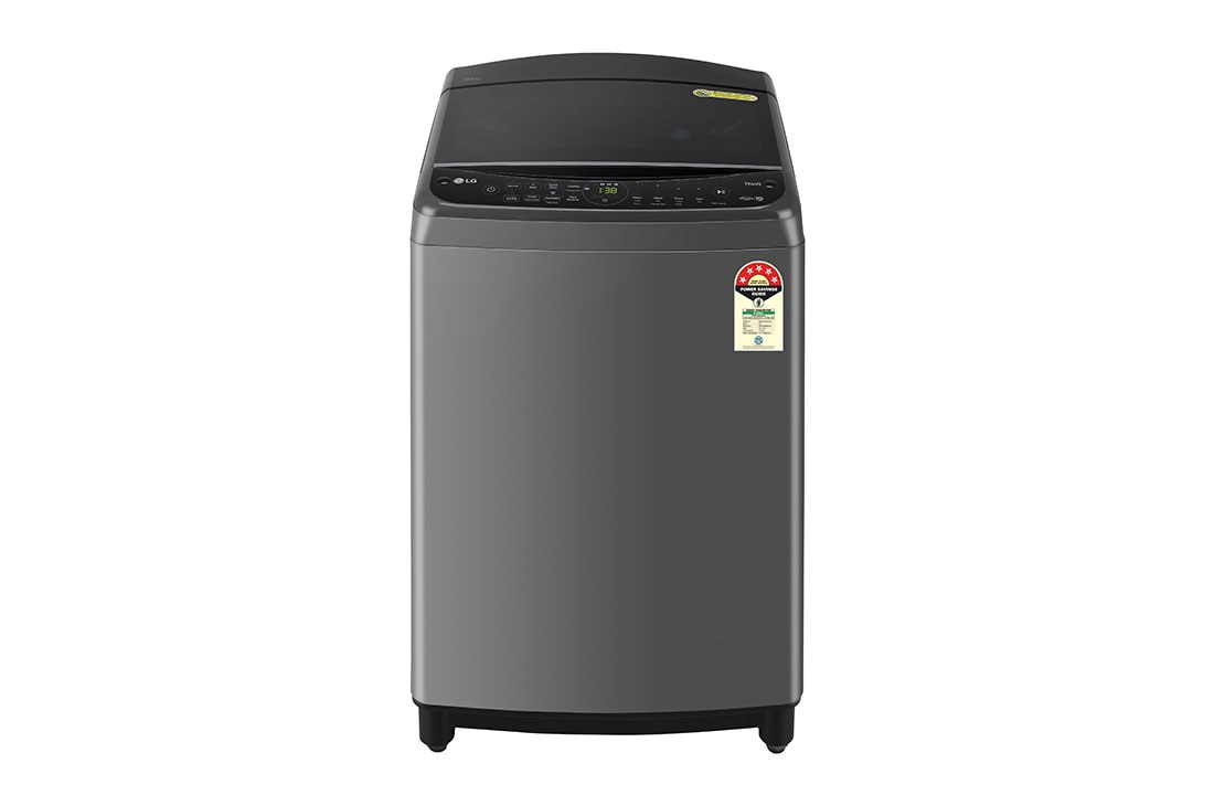 LG 10Kg Top Load Washing Machine, AI Direct Drive™, Turbowash, Middle Black, THD10NWM