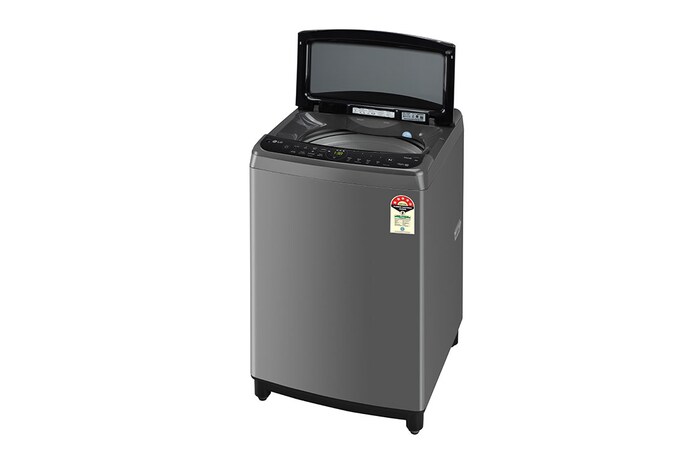 LG 10Kg Top Load Washing Machine, AI Direct Drive™, Turbowash, Middle Black, 5 Star, THD10NWM