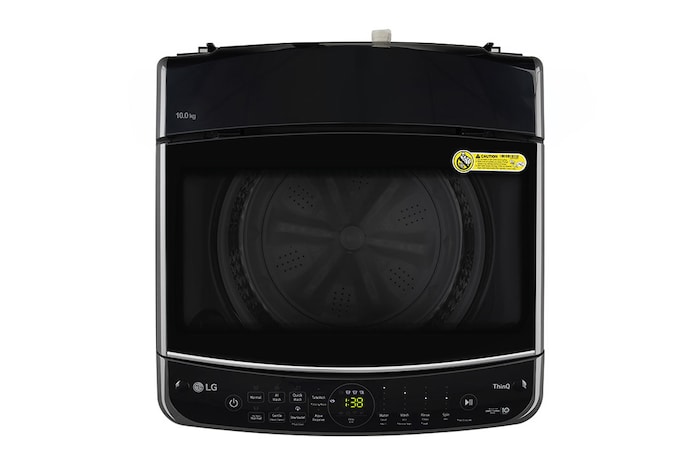 LG 10Kg Top Load Washing Machine, AI Direct Drive™, Turbowash, Middle Black, 5 Star, THD10NWM