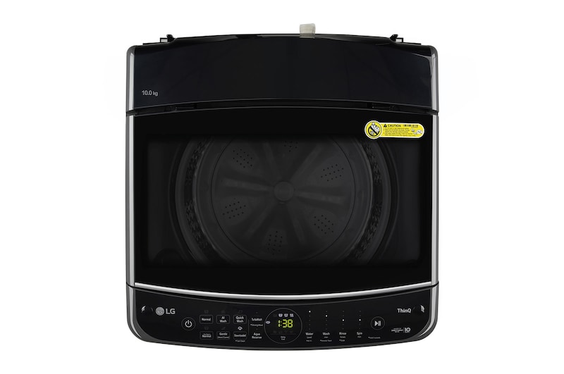 LG 10Kg Top Load Washing Machine, AI Direct Drive™, Turbowash, Middle Black, THD10NWM