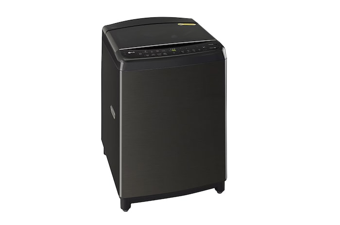 LG 10Kg Top Load Washing Machine, AI Direct Drive™, In-built Heater, Platinum Black, 5 Star, THD10SWP