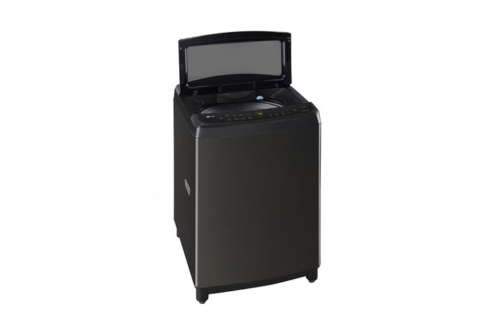 LG 10Kg Top Load Washing Machine, AI Direct Drive™, In-built Heater, Platinum Black, 5 Star, THD10SWP