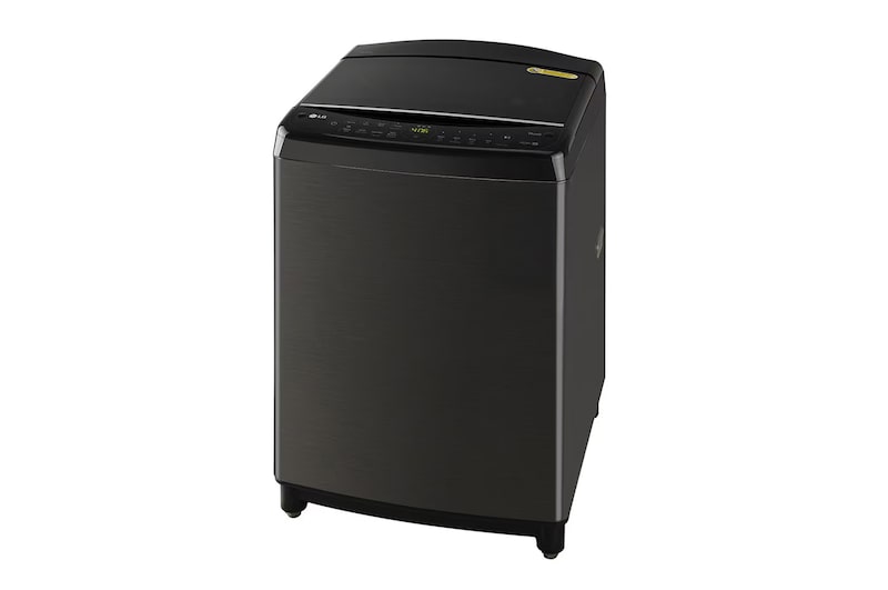 LG 10Kg Top Load Washing Machine, AI Direct Drive™, In-built Heater, Platinum Black, 5 Star, THD10SWP