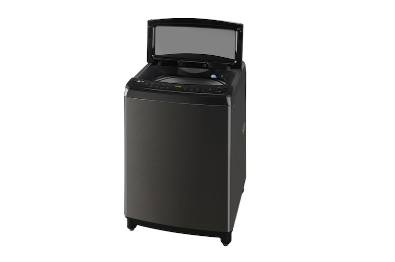 LG 10Kg Top Load Washing Machine, AI Direct Drive™, In-built Heater, Platinum Black, 5 Star, THD10SWP