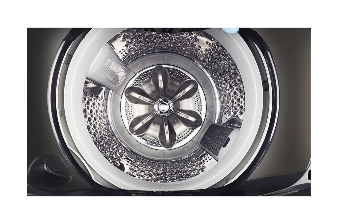 LG 10Kg Top Load Washing Machine, AI Direct Drive™, In-built Heater, Platinum Black, 5 Star, THD10SWP