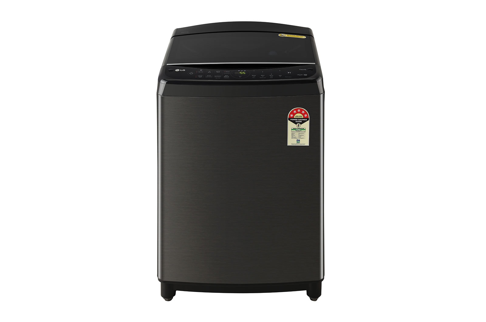 LG 10Kg Top Load Washing Machine, AI Direct Drive™, Platinum Black, THD10SWP