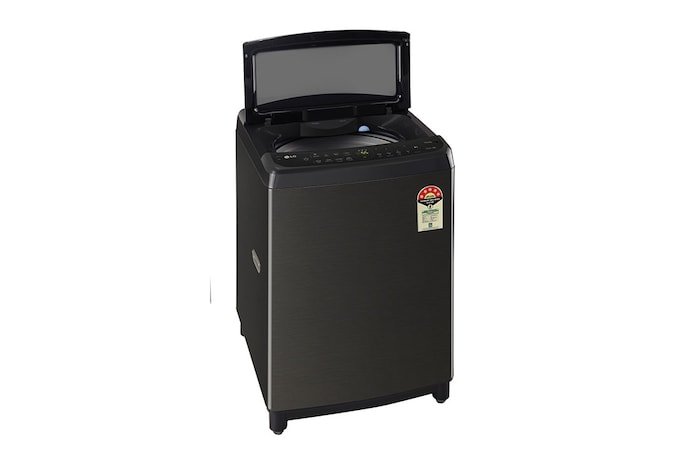 LG 10Kg Top Load Washing Machine, AI Direct Drive™, In-built Heater, Platinum Black, 5 Star, THD10SWP