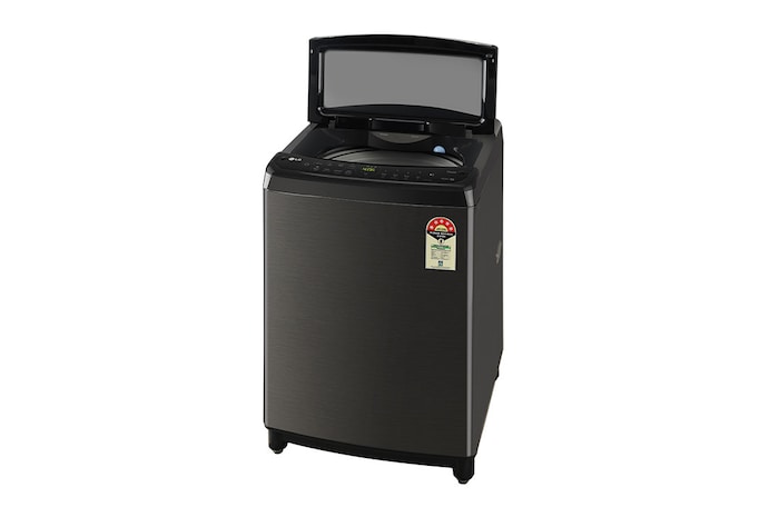 LG 10Kg Top Load Washing Machine, AI Direct Drive™, In-built Heater, Platinum Black, 5 Star, THD10SWP