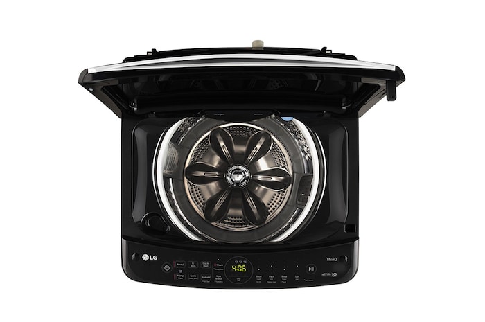 LG 10Kg Top Load Washing Machine, AI Direct Drive™, In-built Heater, Platinum Black, 5 Star, THD10SWP