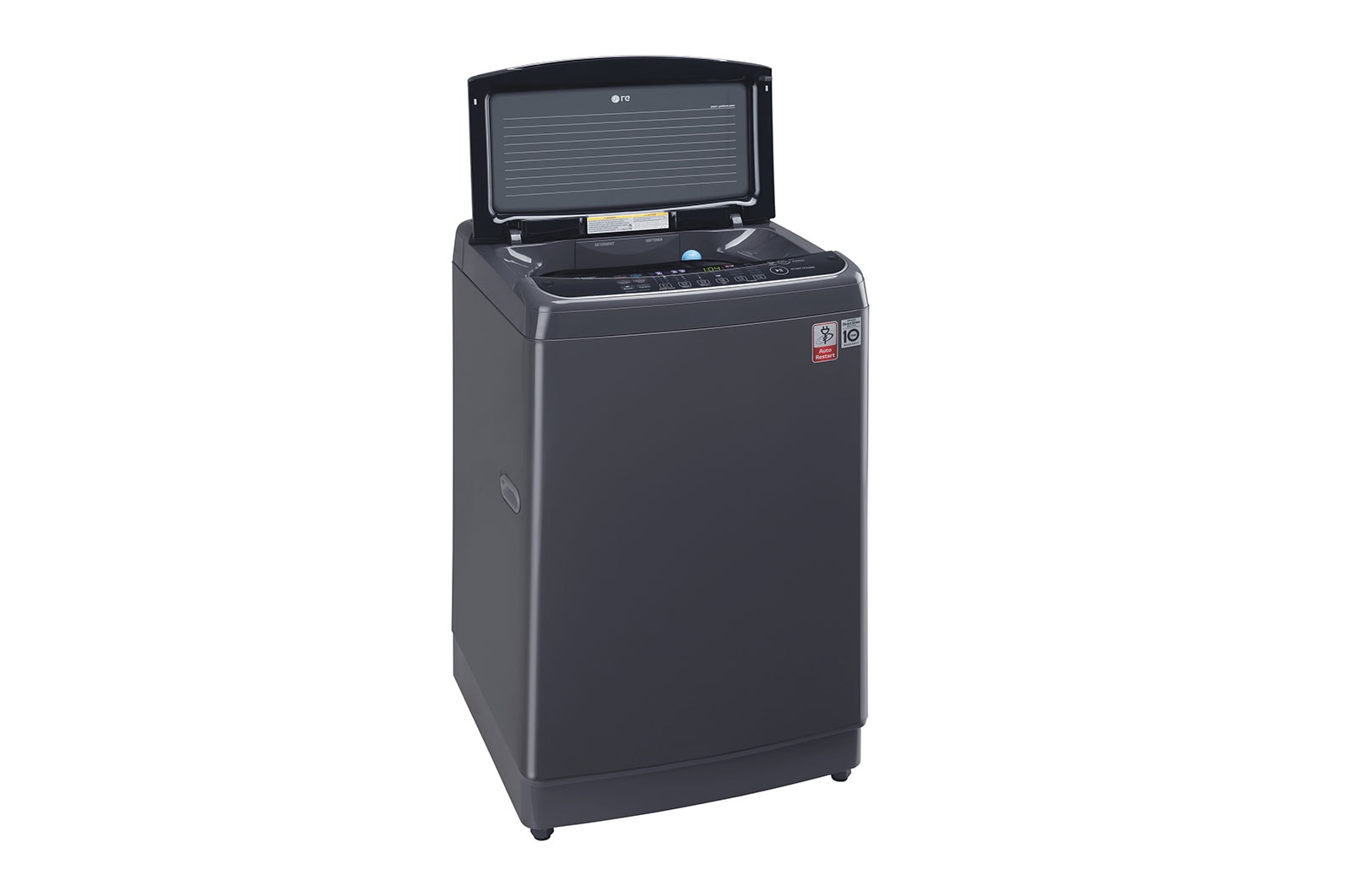 LG 11Kg Top Load Washing Machine, In-built Heater, Middle Black, THD11STM