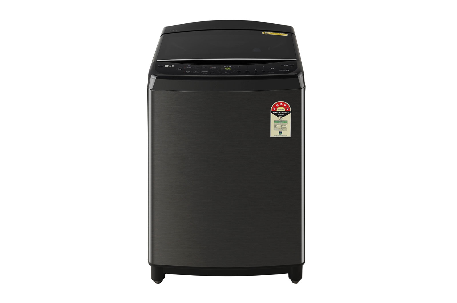 LG 11Kg Top Load Washing Machine, AI Direct Drive™, Middle Black, THD11SWM