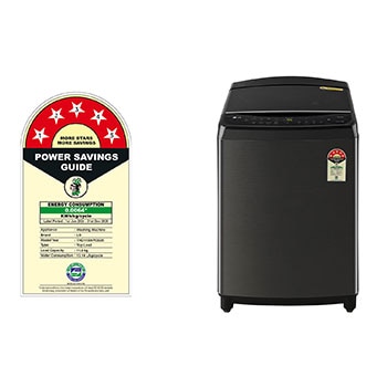 LG 11Kg Top Load Washing Machine, AI Direct Drive™, Platinum Black, THD11SWP