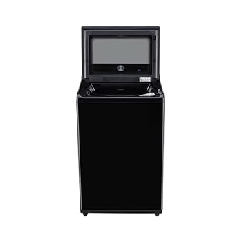LG 11Kg Top Load Washing Machine, AI Direct Drive™, In-Built Heater, Stain Clean, Onyx Black, 5 Star, TX511SWO, Front View