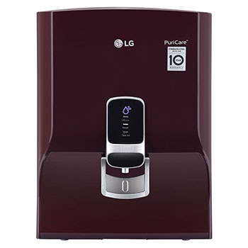 8L UF UV HMR Water Purifier with Steel Tank Crimson Red
