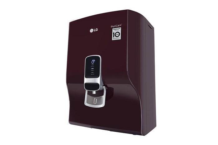LG 8L UF+UV+HMR Water Purifier with Steel Tank, Crimson Red, WW120NNC