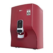 LG 8L RO+Mineral Booster Water Purifier with Steel Tank, Red, WW140NPR