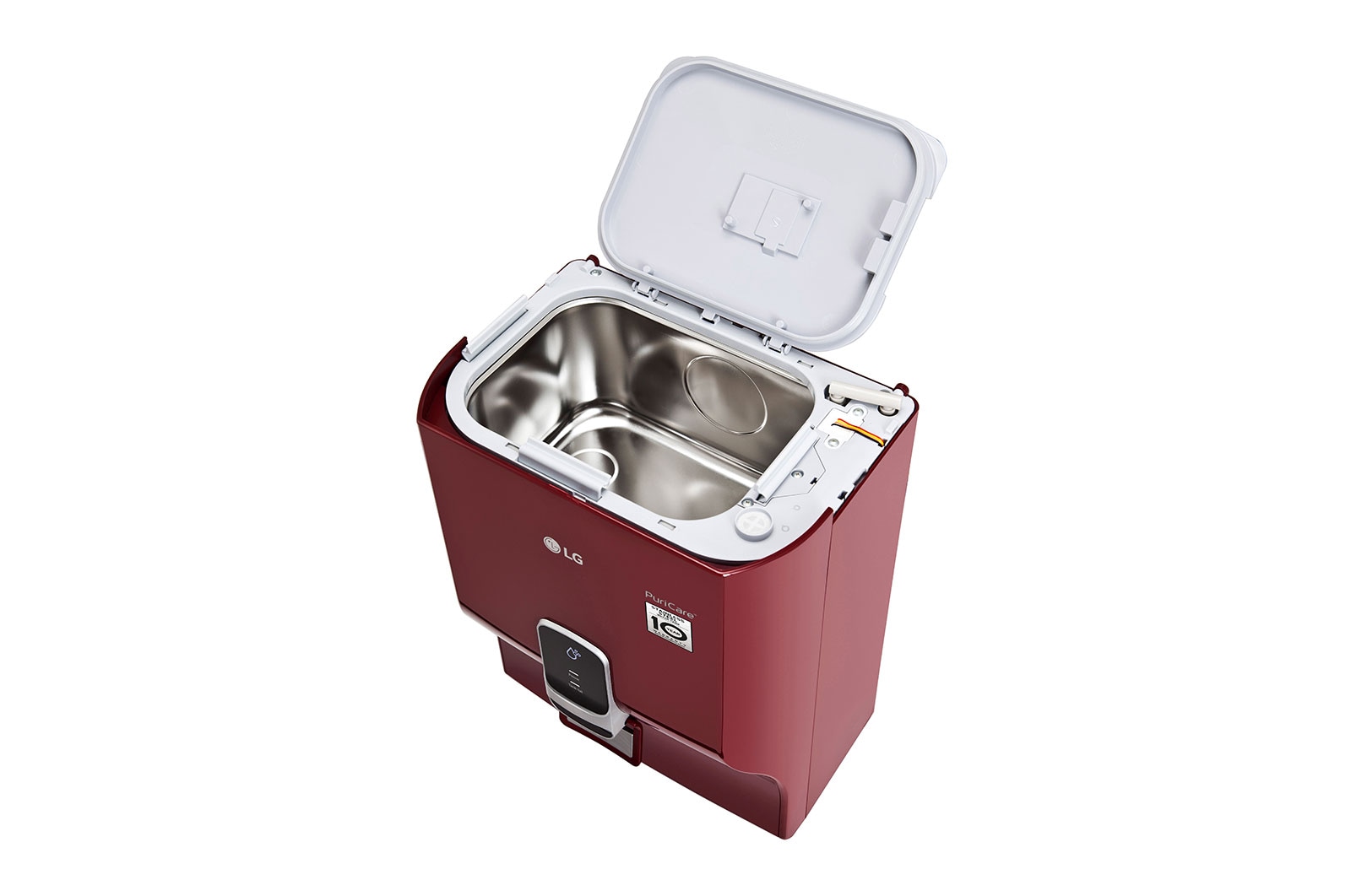 LG 8L RO+Mineral Booster Water Purifier with Steel Tank, Red, WW140NPR