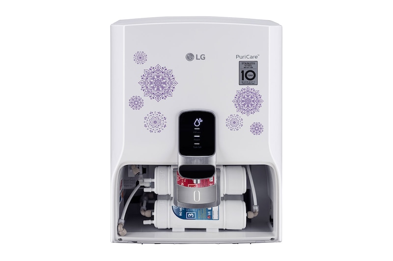 LG 8L RO+UV Water Purifier with Stainless Steel Tank, Ivory, WW145NPW