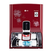 LG 8L RO+UV+Mineral Booster Water Purifier, Steel Tank, Red, WW151NPR