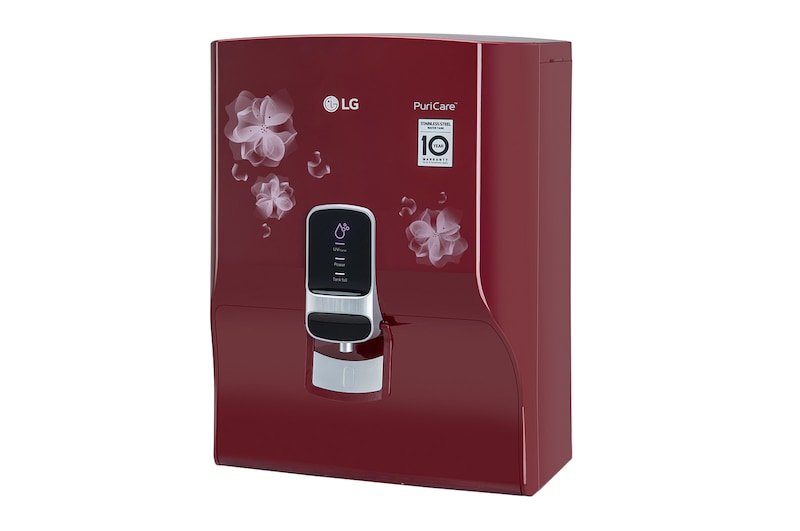 LG 8L RO+UV+Mineral Booster Water Purifier, Steel Tank, Red, WW151NPR