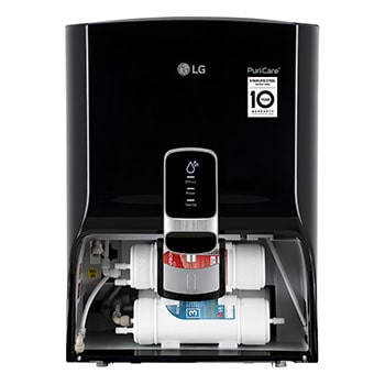LG 8L RO+UV Water Purifier with Stainless Steel Tank, Black, WW152NP