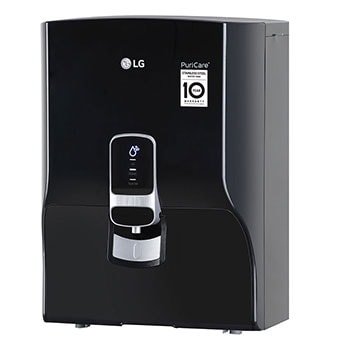 LG 8L RO+UV Water Purifier with Stainless Steel Tank, Black, WW152NP