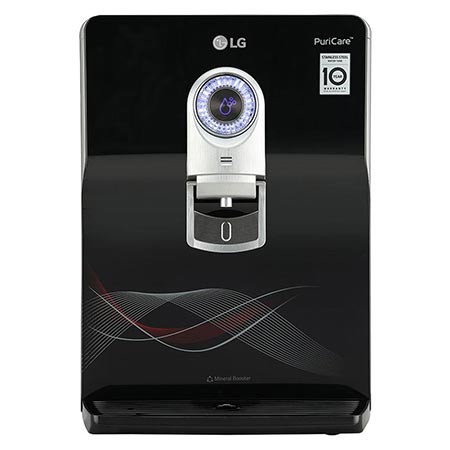 LG 8L RO+UV+UF+Mineral Booster Water Purifier with Steel Tank, Black WW184ETB