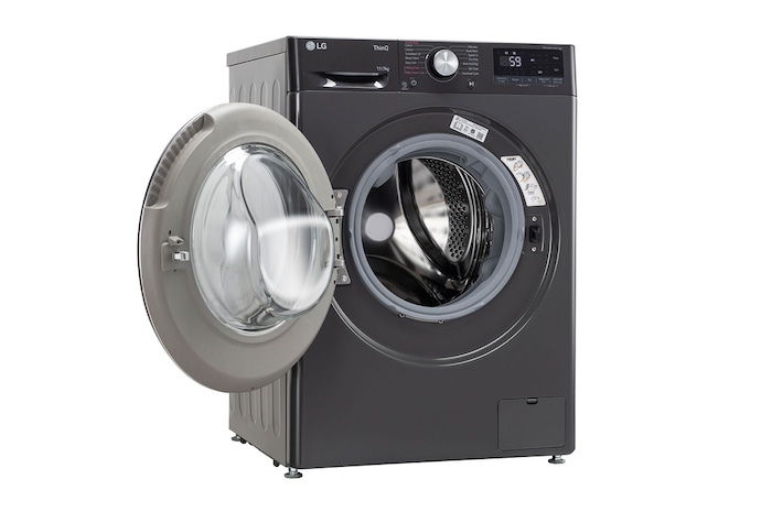LG 11/7Kg Front Load Washer Dryer, AI Direct Drive™, Middle Black, FHD1107SWM