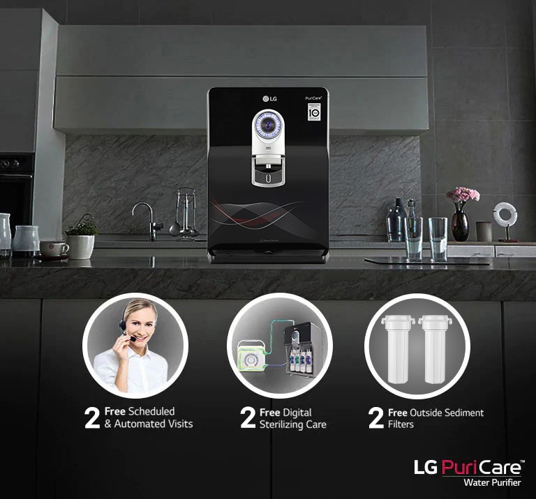 Get complementary maintenance package with the LG water purifier