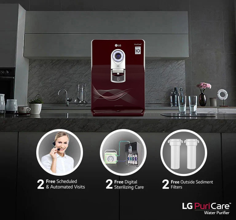 Get complementary maintenance package with LG water purifier