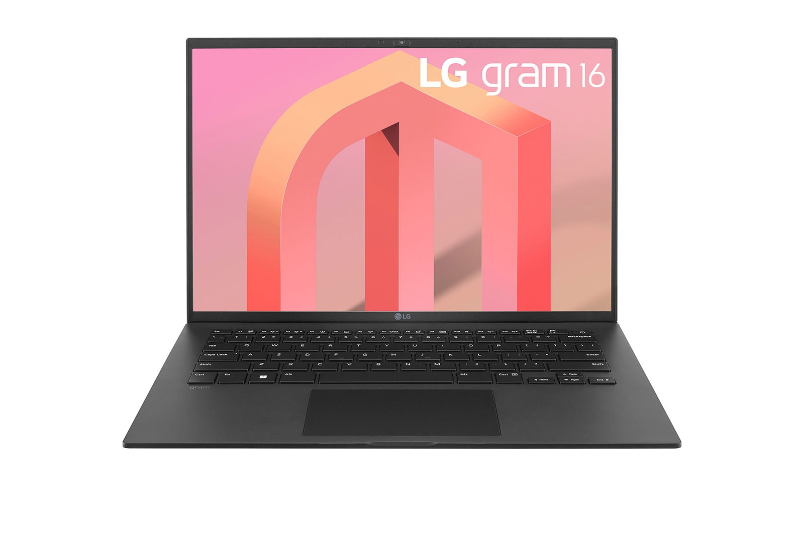 front view with keyboard
