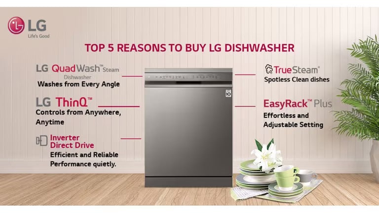 5 REASONS WHY YOU NEED LG DISHWASHER IN YOUR KITCHEN