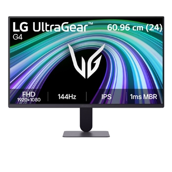 Front view of 60.96 cm (24) UltraGear™ G4, FHD 144Hz Gaming Monitor 24G411B-B
