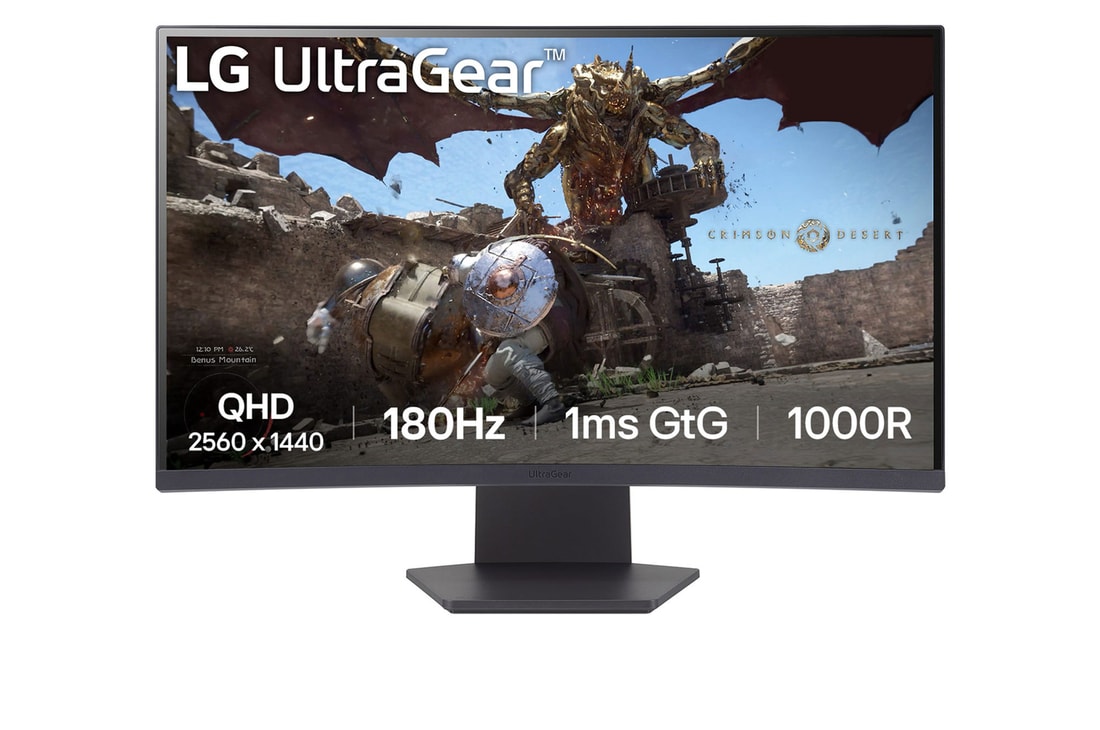 LG 27GS60QC-B Gaming front view