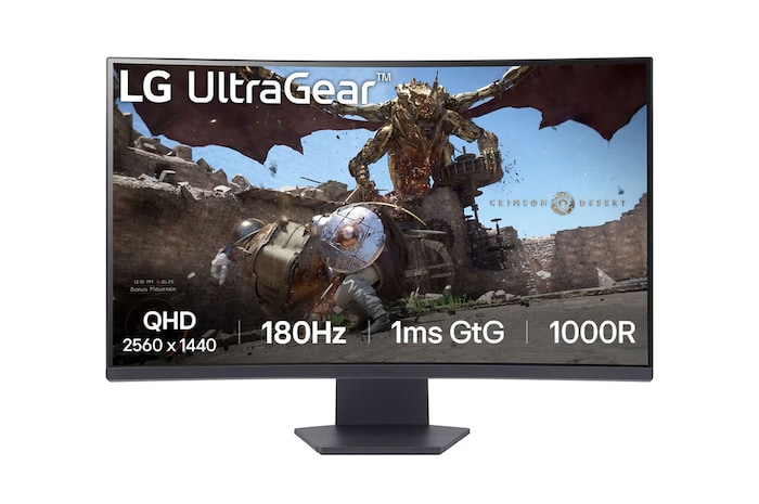 LG 32GS60QC-B Gaming front view